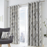 Fusion Lennox Grey Eyelet Curtains Fusion Lennox Grey Eyelet Curtains